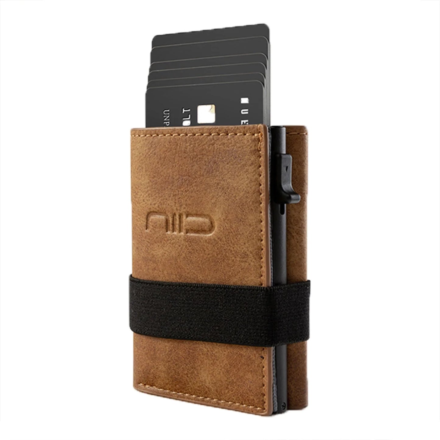 NIID Slide II Vegan Leather Mini Wallet Gray
