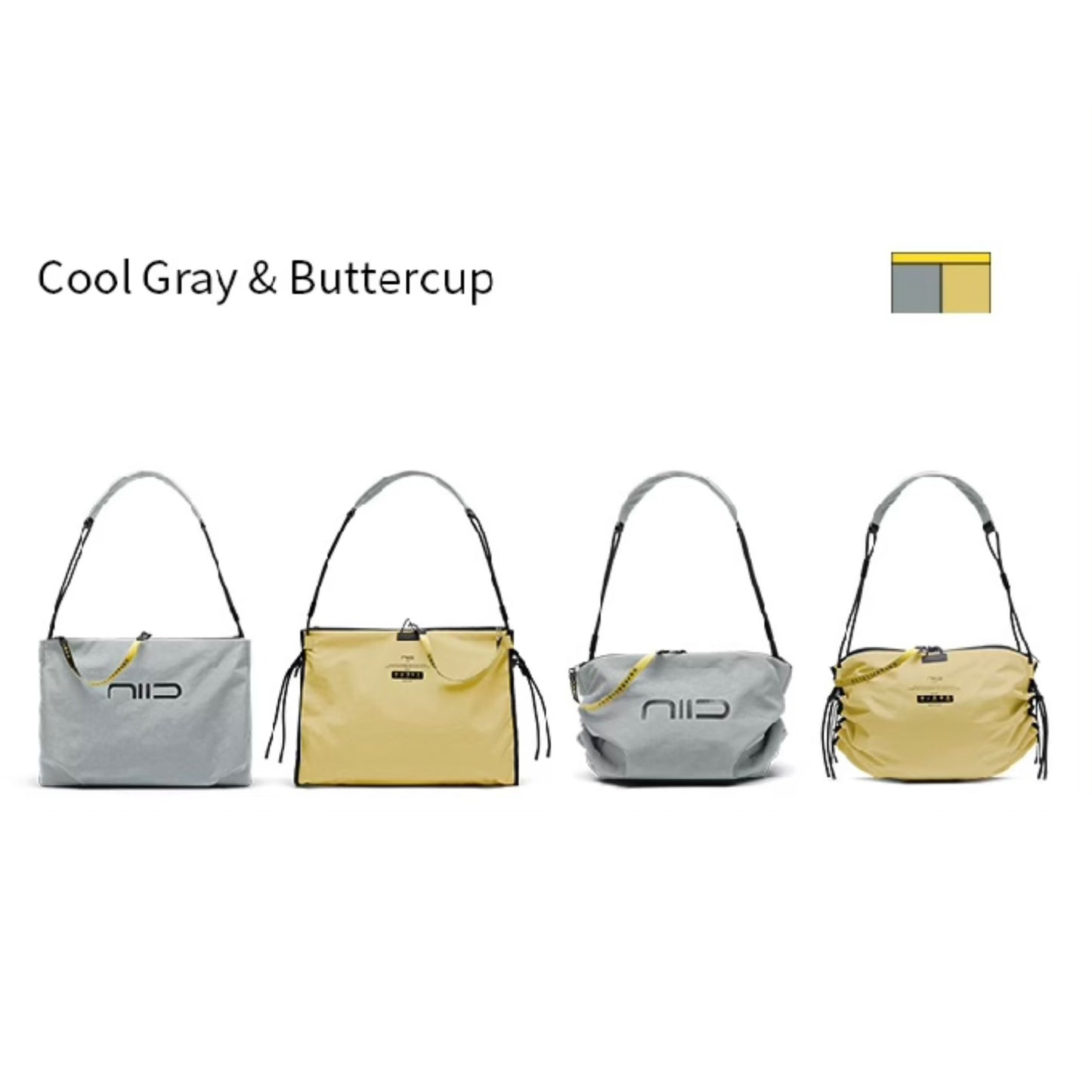 NIID S7 Tote / Gray/Buttercup